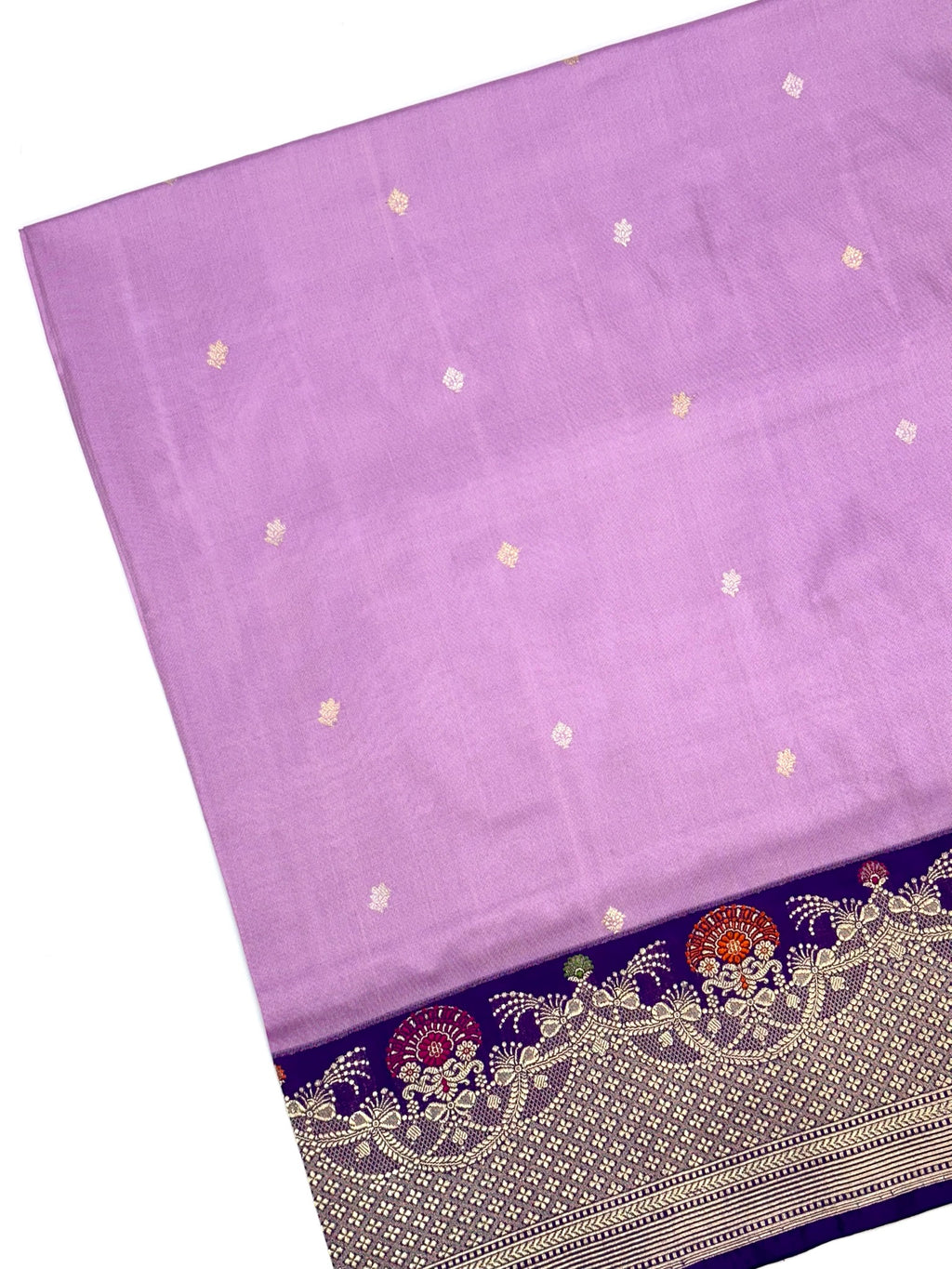 Lavender/Purple Ektara Weave Pure Handwoven Saree