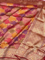 Lavender Pure Mulberry Double Katan Silk Handwoven Banarasi Saree