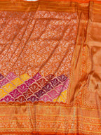 Molten Gold Pure Katan Silk & Pure Tissue Silk Handwoven | Kadhwa Technique | Banarasi Modern Saree