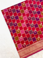 Pink Rangkaat Katan Silk Pure Handwoven Saree