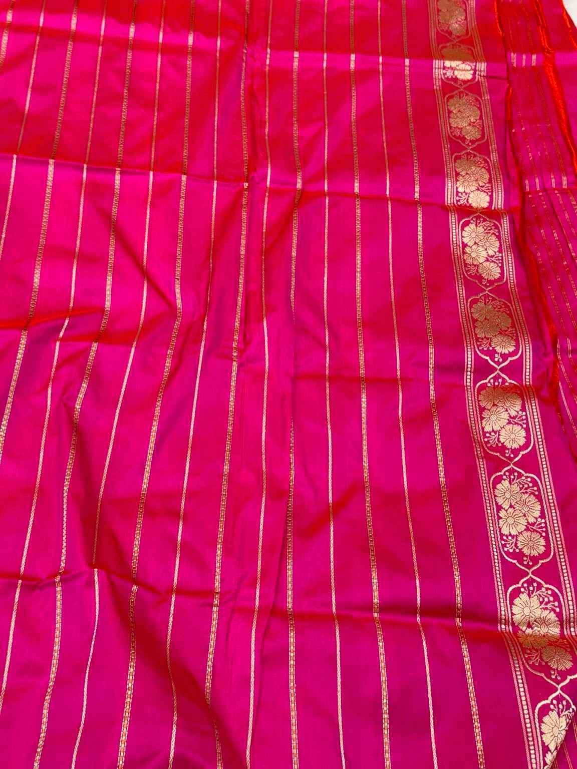 Lavender Pure Mulberry Katan Silk | Kadhwa Technique | Handwoven Banarasi Saree