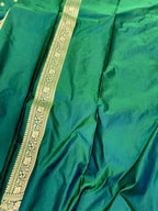 Yellow Orange Pure Satin Silk Handwoven Banarasi Saree