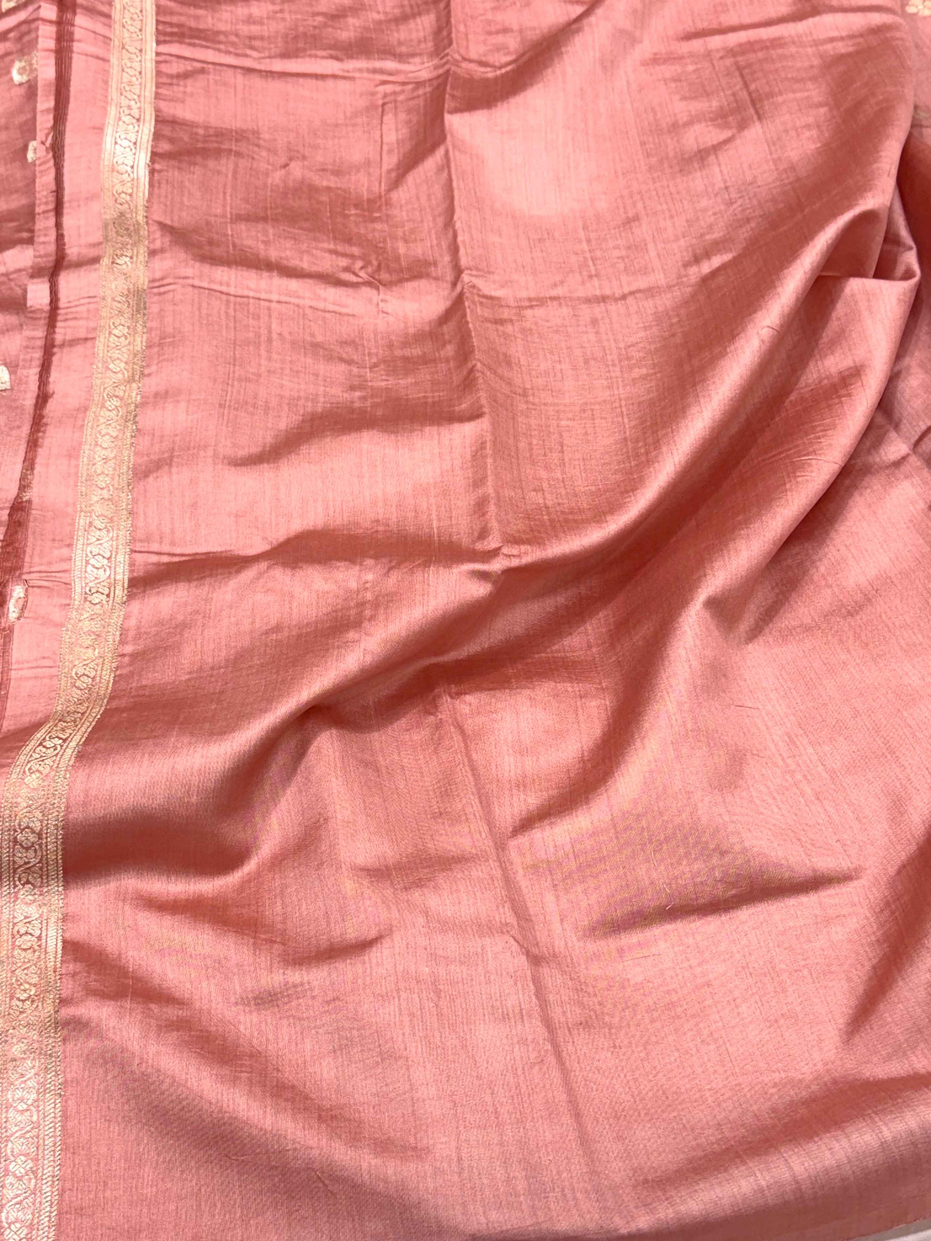 Vintage Aqua Pure Mulberry Chiniya Silk Handloom Banarasi Saree