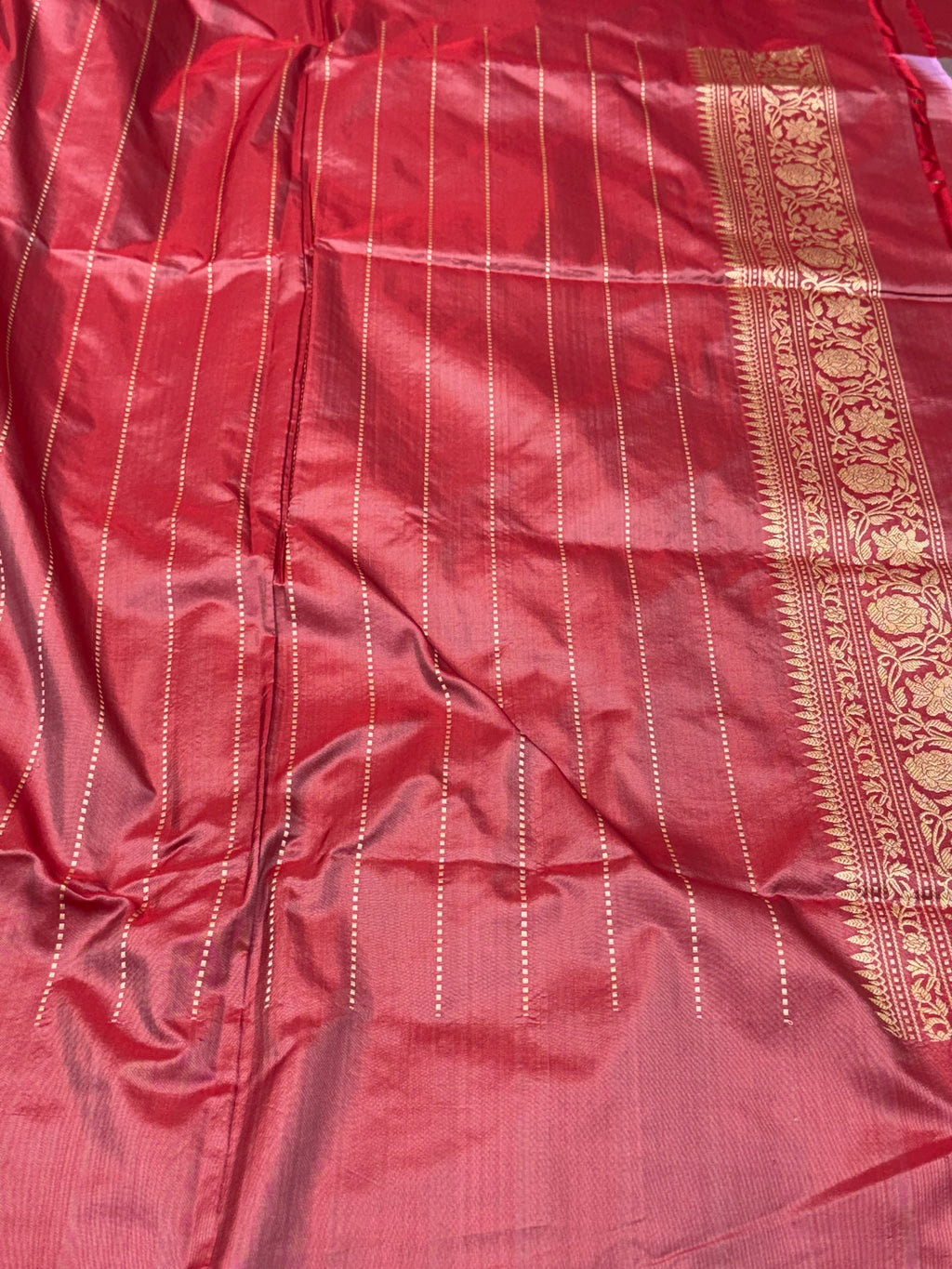 Mauve Brown Pure Mulberry Katan Silk Handwoven Banarasi Saree