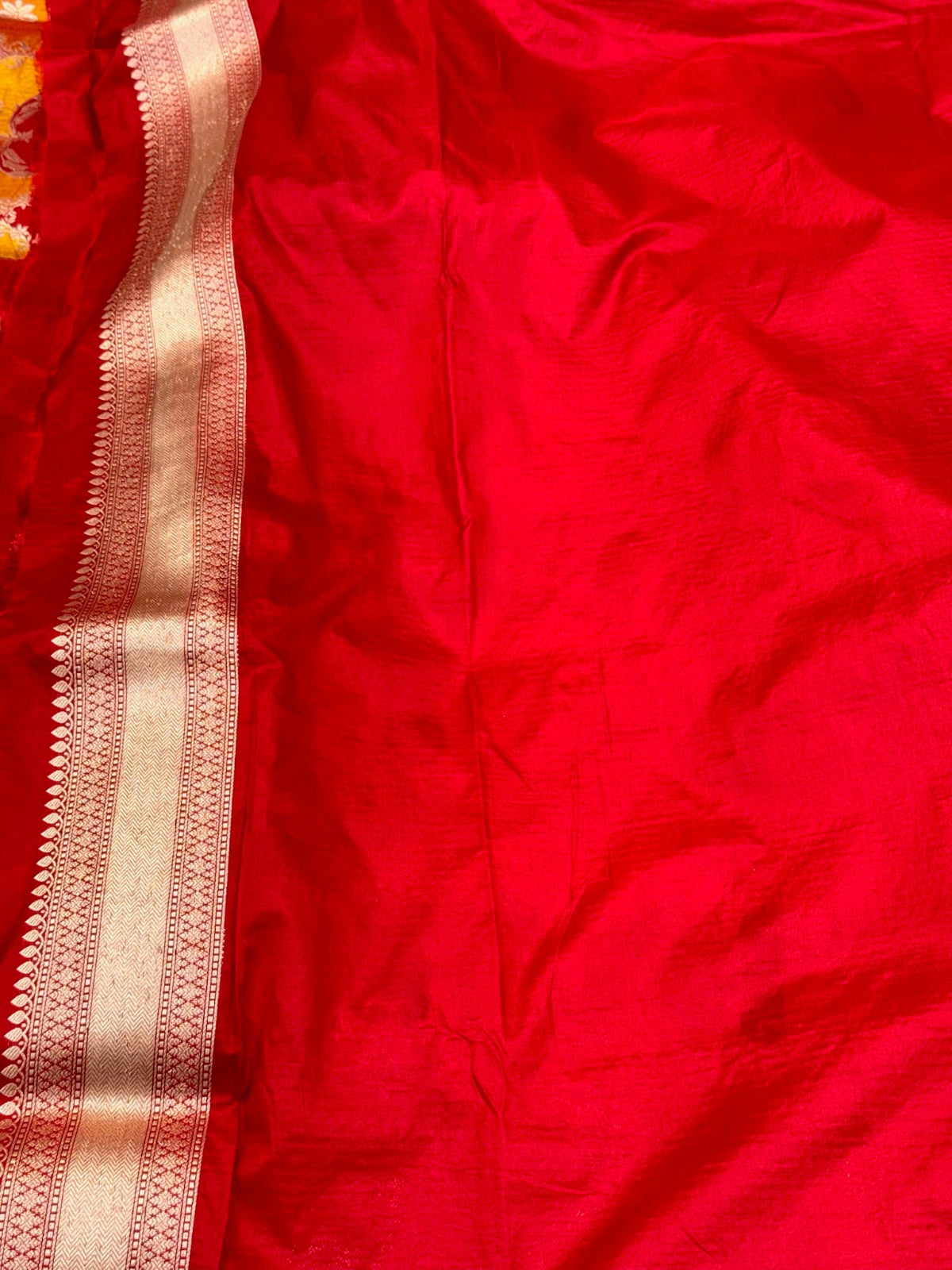 Red Pure Katan Silk Handloom Banarasi Saree | Rangkaat |