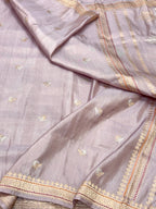 Lavender Ektara Weave Banarasi Handwoven Saree