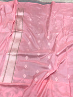 Aqua Green Pure Katan Silk Handwoven Banarasi Saree