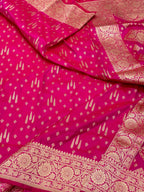 Pink Katan Silk Banarasi Handloom Saree