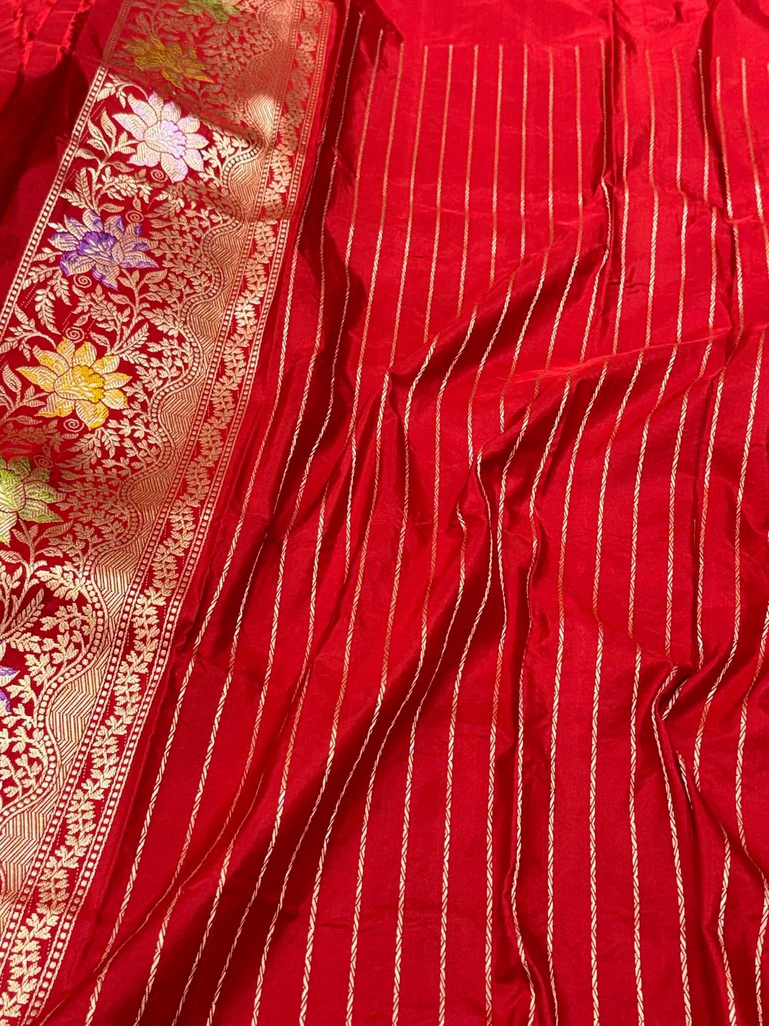 Red Exclusive Premium Banarasi Luxury Saree | Pure Double Katan Mulberry Silk - Kadhwa Technique Handwoven Saree | New Era Of Elegance