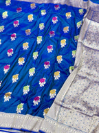 Reddish Pink Pure Mulberry Katan Silk Handloom Banarasi Saree