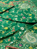 Yellow Pure Double Katan Silk Handloom Banarasi Saree |Ektara Weave|