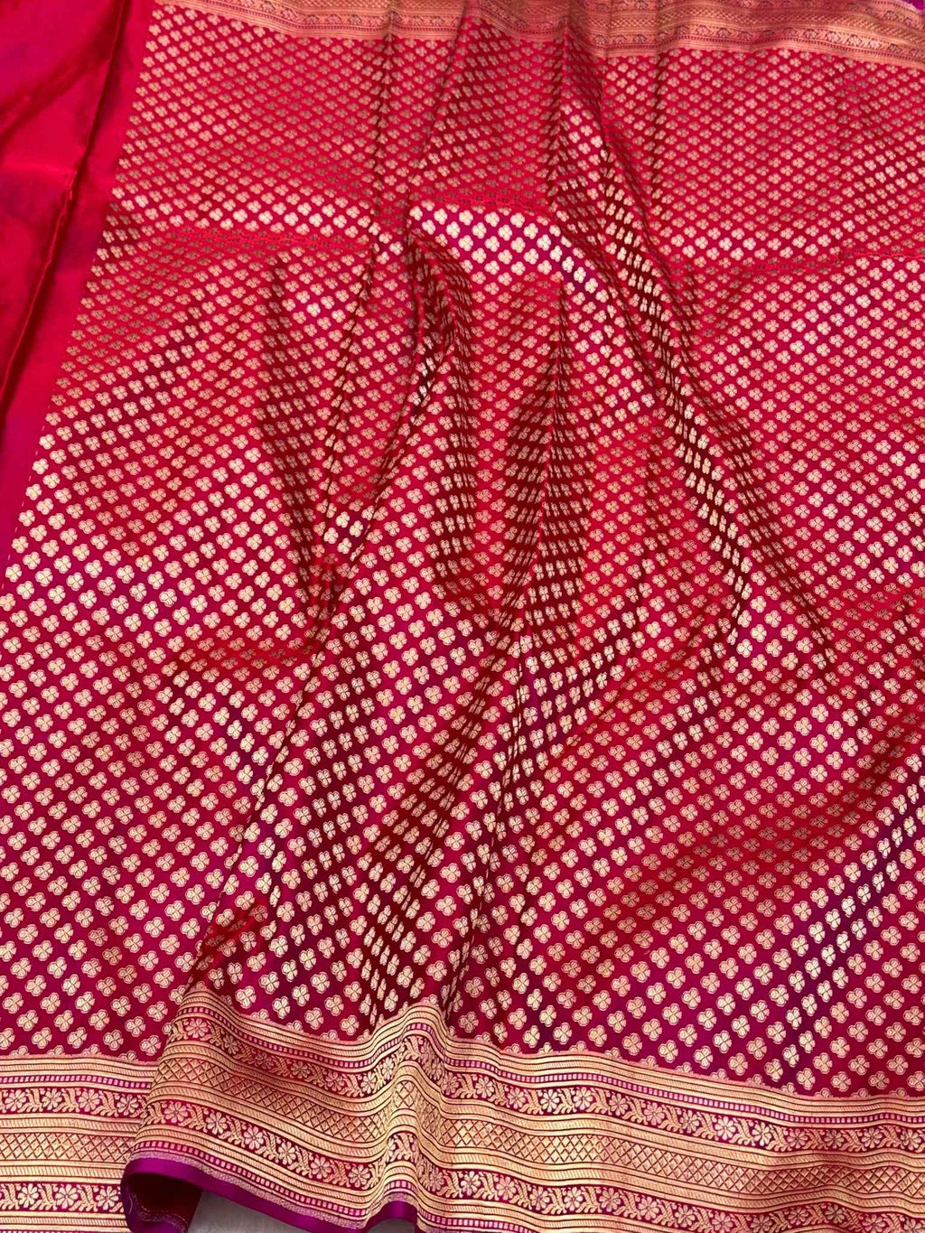 Admiral Blue Pure Katan Silk Ektara Weave Handwoven Banarasi Saree