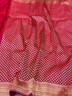 Admiral Blue Pure Katan Silk Ektara Weave Handwoven Banarasi Saree