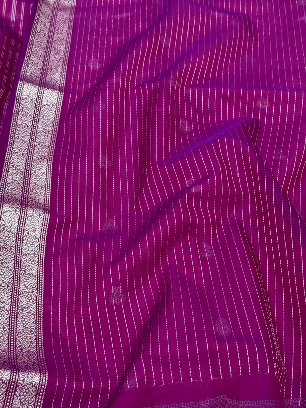 Mulberry Pink Handwoven Banarasi Saree - Kadhwa Weave |Pure Kora Mulberry Silk Banarasi Saree
