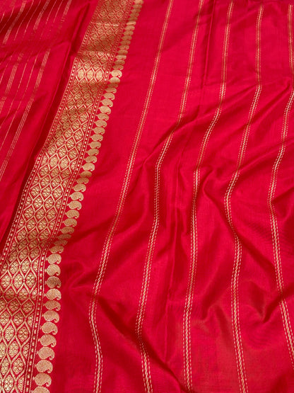 Purple Pure Katan Mulberry Silk Handwoven | Kadhwa ,Kadhiya + Ektara Technique | Modern Contemporary Banarasi Premium Saree